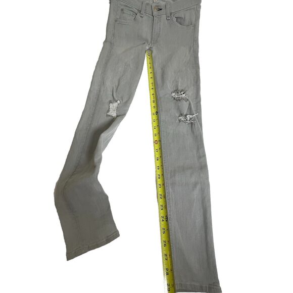 Rag & Bone Gray Distressed Skinny Jeans Women’s Sz 28 Distressed Ripped Knees - Picture 7 of 12